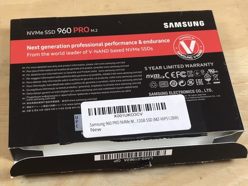 Samsung SSD 960 PRO M.2 512GB Solid State Drive - Afbeelding 3 van 10