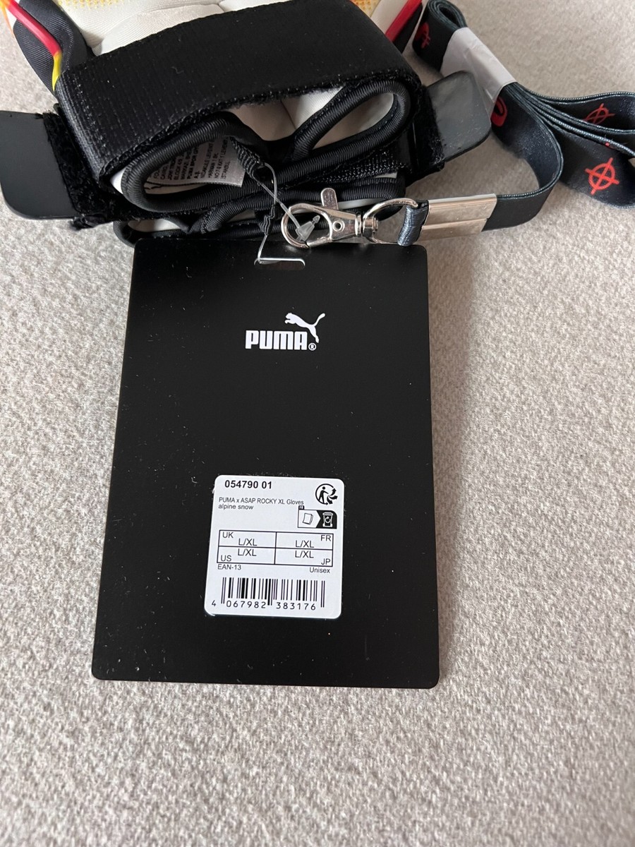 ASAP Rocky x Puma XL Driving Gloves - Size L/XL - Alpine Snow
