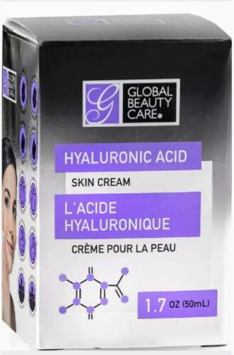 Global Beauty Care Hyaluronic Acid Skin Cream 1.7 oz New!! Sealed!!!