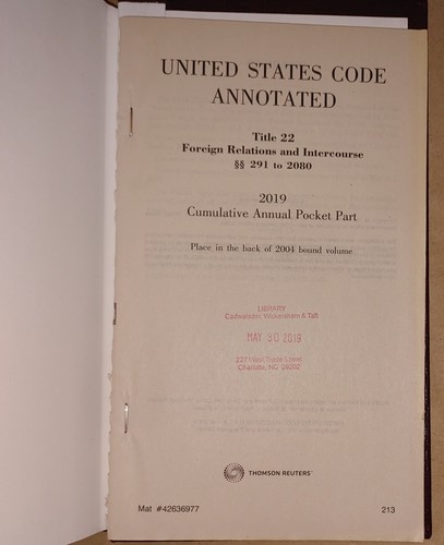 United States Code Annotated Title 22 Foreign Relations & Intercourse - Lot of 4 - Picture 12 of 18