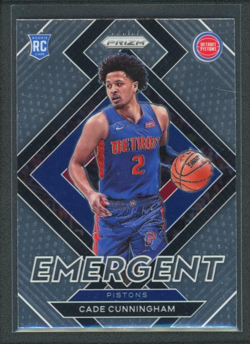 2021-22 CADE CUNNINGHAM PANINI PRIZM EMERGENT ROOKIE RC #22