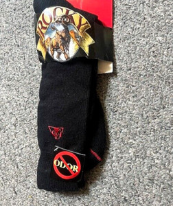 Rocky HEAVY Work Sock BLACK TALL Man 13-15 85% DURASPUN 13% NYLON 2% ELASTIC USA