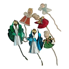 Cotton Tie On Pipe Cleaner Christmas Ornament Decoration Chenille Angel Fairy