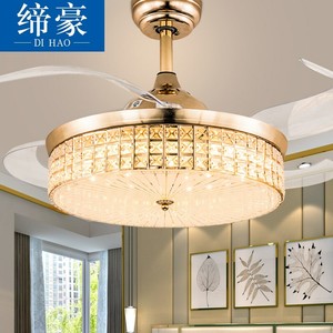 42 Modern Retractable Ceiling Fan Light Led Chandelier Pendant