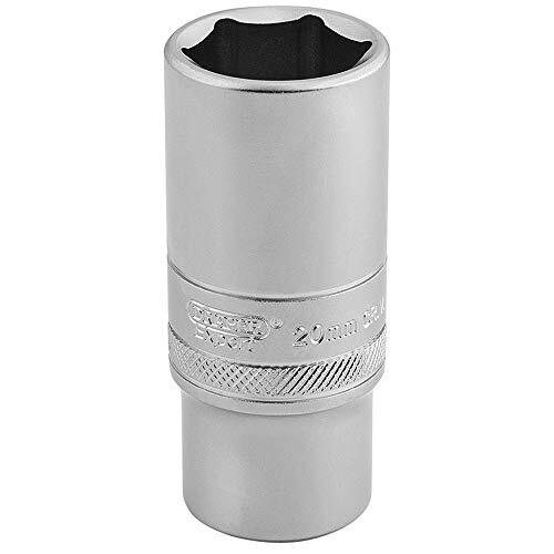 Draper 16587 - Bussola metrica con attacco quadro da 3/8", Hi-Torq, 6 punti, pro