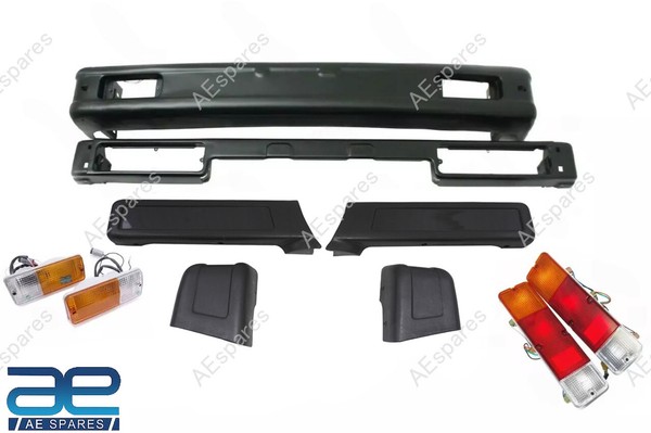 StoßStange Vorne & Hinten + Schutz Set Passend FüR Suzuki Samurai SJ410 SJ413...-image