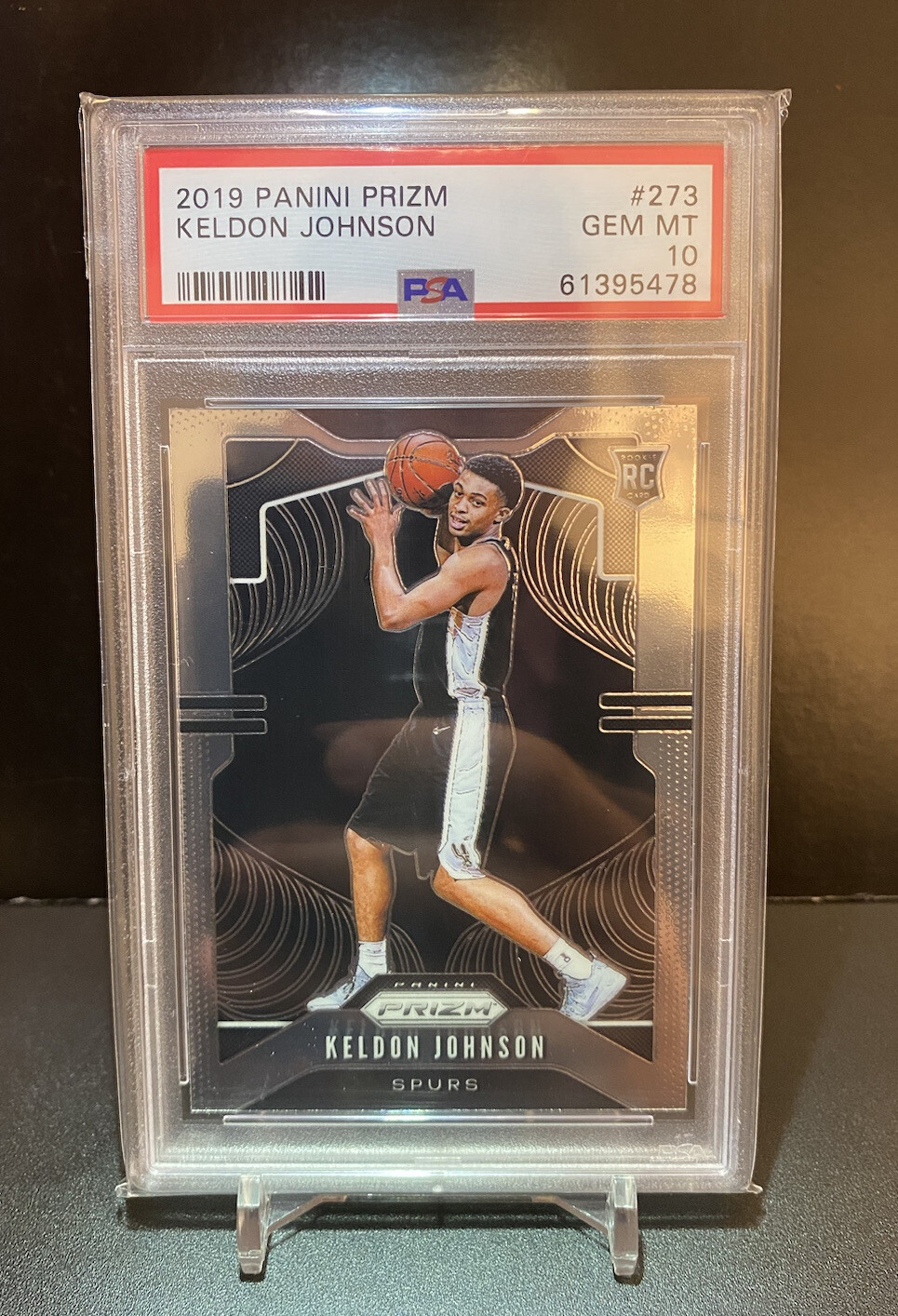 2019-20 Panini Prizm #273 Keldon Johnson Spurs RC Rookie PSA 10 GEM MINT