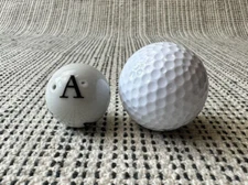 Ceramic Porcelain Apx 1.25 in White Alphabet Letter Ball U Choose! Wedding Vase