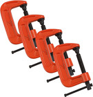 4PCS Mini G Clamp 2" (51 MM) Capacity -G-Clamps- Industrial Strength C Clamp Set