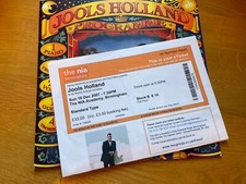 Jools Holland Programme And Ticket 2007