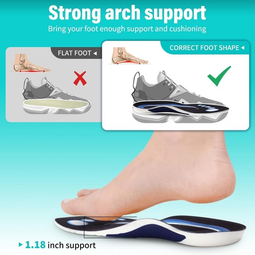 Dr Scholls Insoles Men WORK Massaging Gel Full Shoe Insole Sz 8-14 (1 pair) - Picture 10 of 12