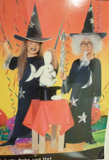 Kinder Kostüm Karneval Fasching "Zauberer"  Robe und Hut in Gr. 7 Bis 10 Jahre
