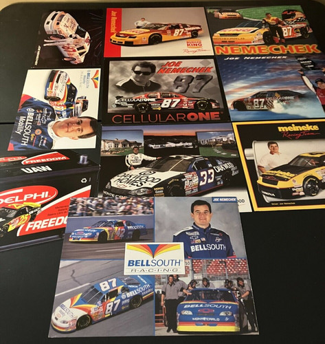 Joe Nemechek - Vintage NASCAR Hero Card Handout Lot of 10 - Burger King, Meineke