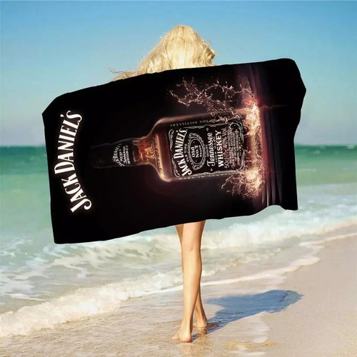 Adult Kids Jack Deniel's Bath Towel Beach Quick Dry Poncho Microfiber Xmas Gift - Picture 17 of 18