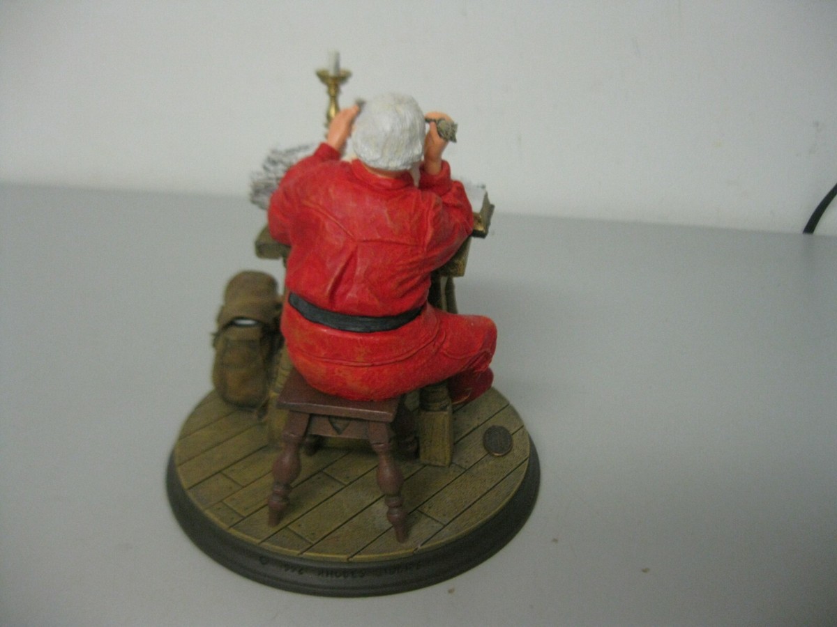 The Rockwell Heirloom Santa Collection Making His List Rhodes