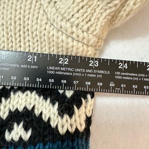 Sundance Jorunn Nordic Boyfriend Cardigan Sweater Canadian Style S/M MSRP $228 - Picture 8 of 9