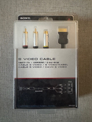 ps3 S-VIDEO CABLE LEAD Official Sony NEW PS1 PS2 AV PlayStation TV PSX OEM
