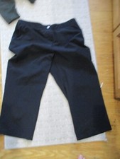 Chico's 1 Womens Zenergy Crop Pant Black easycare 8 10