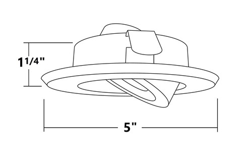 NICOR Lighting 4 inch White Recessed Gimbal Trim for MR16 Bulb (14558WH) - (Bulb - Picture 7 of 8