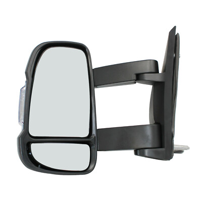 Calotta Specchietto Retrovisore Sinistro Per Fiat Ducato, Peugeot Boxer, Citroen Jumper - Nero, Braccio Lungo - Foto 9