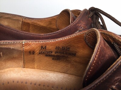 ジョンストンアンドマーフィー パスポート オックスフォードシューズ ブラウン Johnston & Murphy Passport Brown Leather Size 12 M 20-1620