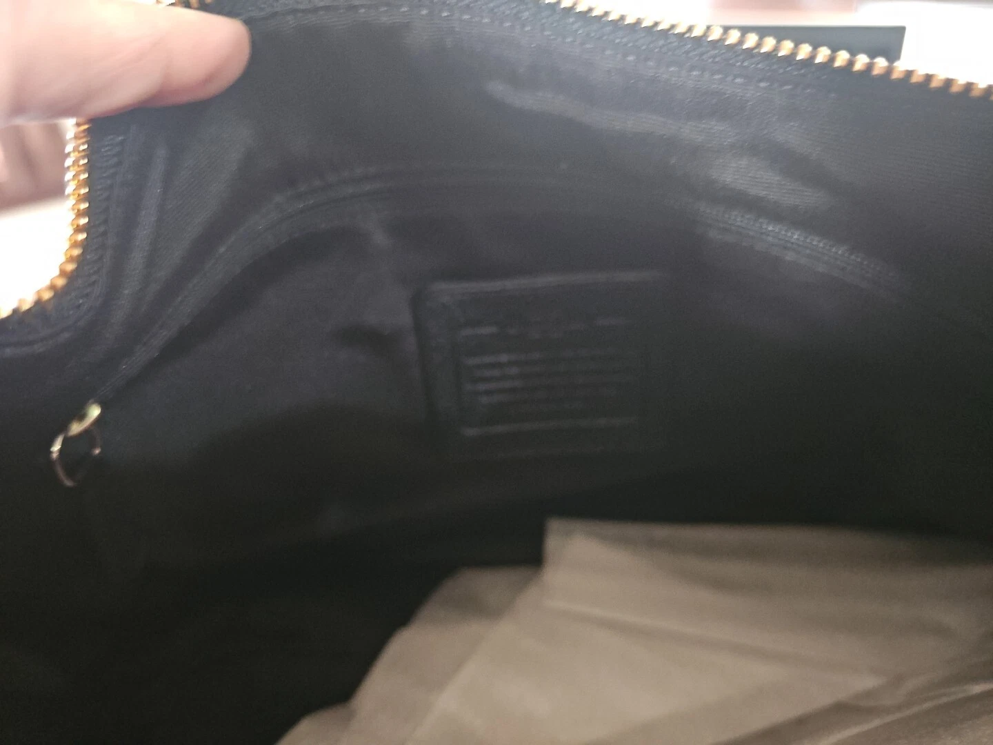 Coach Borsa Hobo Donna (Oro Nero)