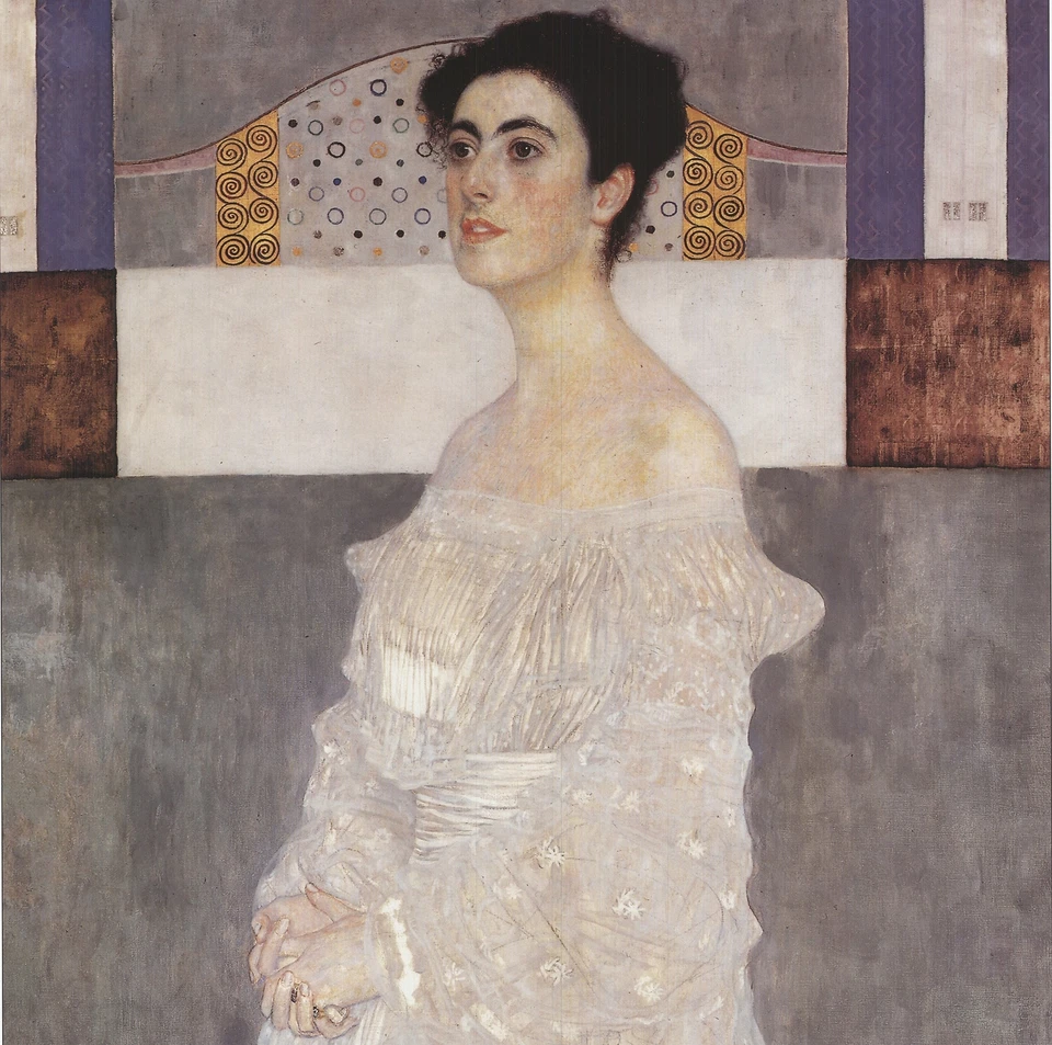 GUSTAV KLIMT Retrato Margerethe Stonbourough-Wittgenstein 17" x 17,75" Offset L Foto 2 de 4