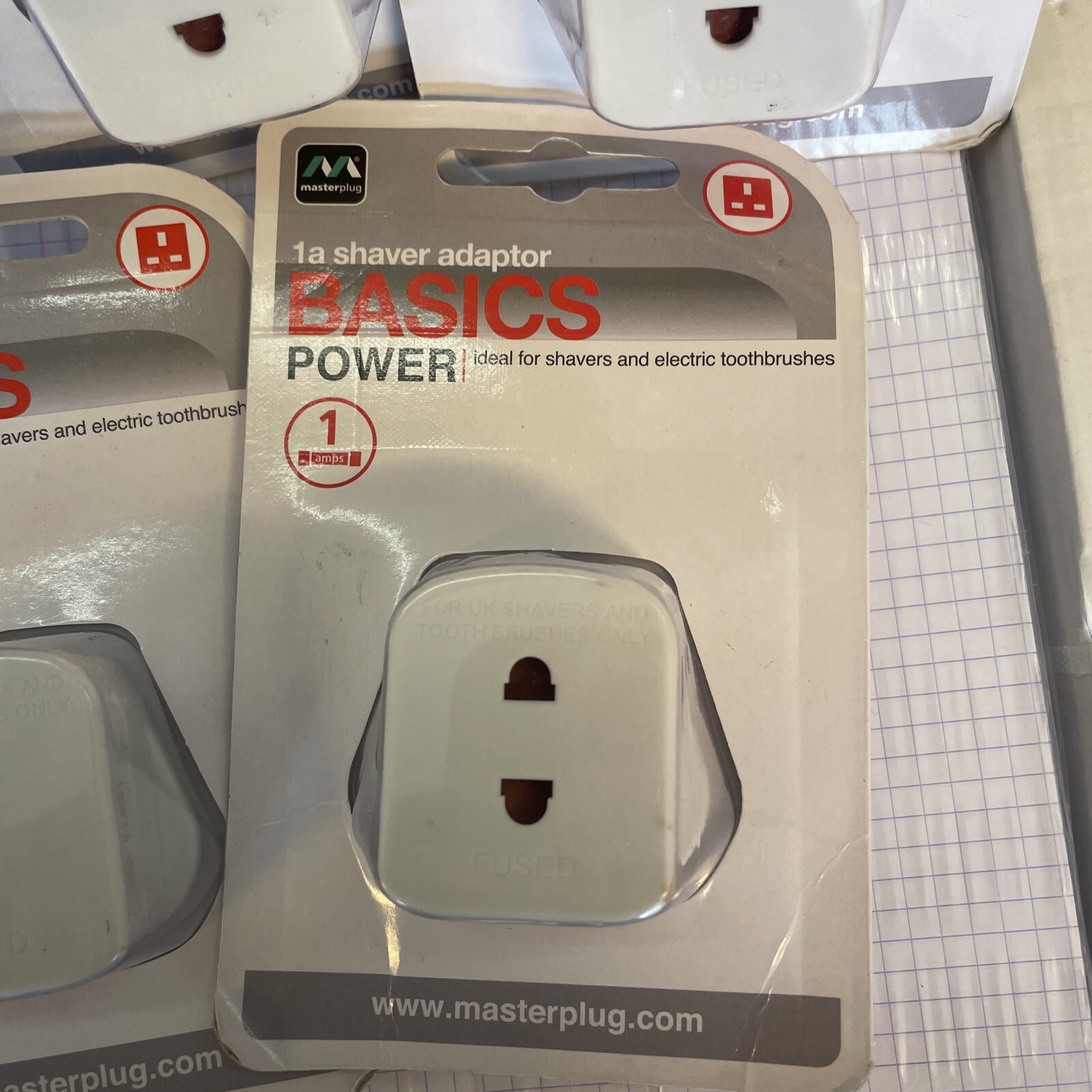 Lot of 5 x Masterplug Shaver Toothbrush Adapter Retail Packed NEW UK SEALED - Image 7