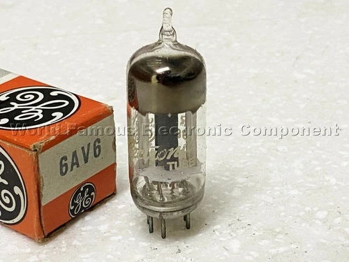 1pcs - GE 6AV6 Vacuum Tube NOS NIB