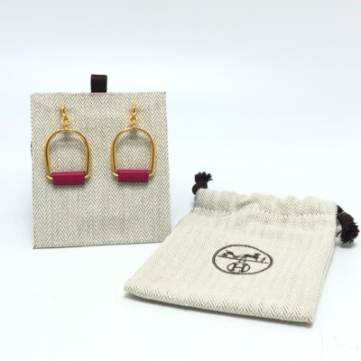 【HERMES】Heritage Equestre Etrier earrings, large model HERMES Heritage Equestre Etrier GM Accessories Small items