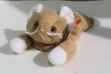 VINTAGE TY Beanie Baby Babies NIP The Cat 1994 MINT CONDITION Has Tag Protector
