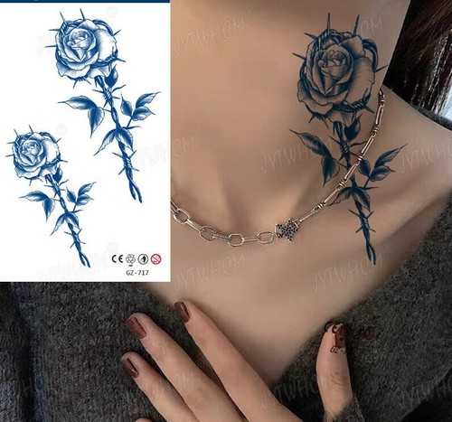 Semi Permanent Temporary Tattoos Womens Mens Waterproof Tattoo Long Lasting UK - Picture 90 of 173
