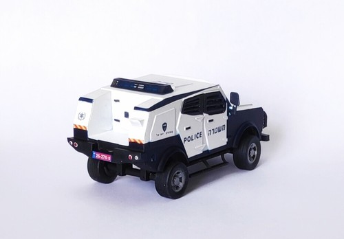 ARMORED ISRAEL POLICE MAGAV BORDER UNIT CAR MODEL SCALE ~1:43 - Picture 11 of 11