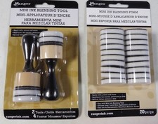 Ranger 2 Mini Blending Tools with 4 Foams or pkg of 20 Mini Ink Blending Foams