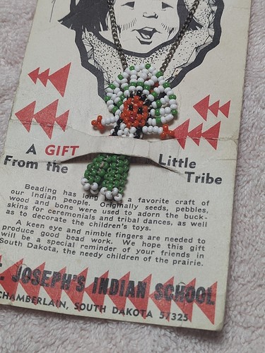 A Gift from the Little Tribe St Joseph’s Indian School South Dakota Necklace - Picture 3 of 11
