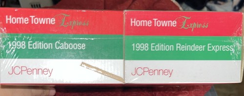 Home Towne Express Complete Train Set 1998 JCPenney Holiday Christmas Sealed - Picture 4 of 10