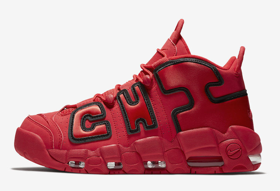 NIKE ナイキ AIR MORE UPTEMPO CHI CHICAGO QS エアモアアップテンポ ハイカットスニーカー レッド AJ3138-600