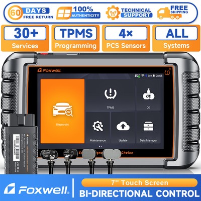 Foxwell NT809TS Car Bidirectional OBD2 Scanner Diagnostic Tool TPMS Programming