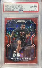 2020 Prizm Anfernee Jennings No Huddle Red Disco /50  Rookie PSA10