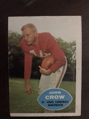 1960 Topps Football #105 Jon Crow St. Louis Cardinals