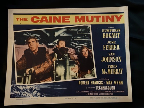 Vintage Film Lobby Card "Caine Mutiny" 1954 Humphrey Bogart