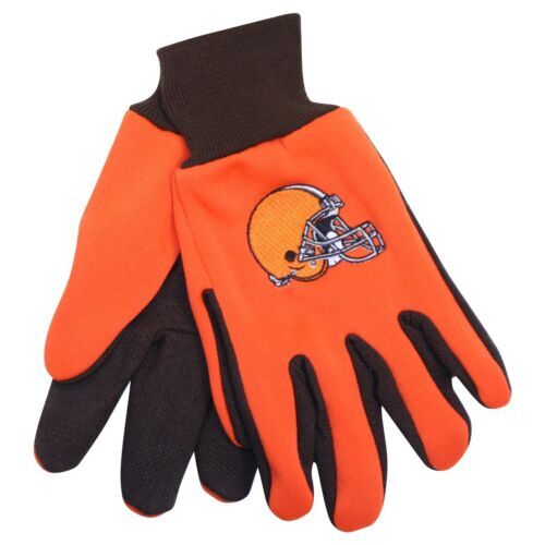 SPORTS TEAM UTILITY GLOVES PAIR: CLEVELAND BROWNS - 6 PACK