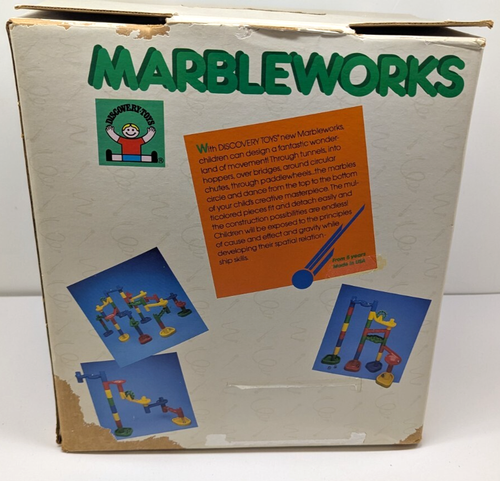 Vintage MarbleWorks #387 Discovery Toys Marble Run corso ad ostacoli - Foto 17 di 22