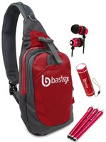 Bastex On The go Bundle Red Shoulder Travel Sports Backpack. With Led Mini ... on sale Bastex On The go Bundle Red Shoulder Travel Sports Backpack. With Led Mini ... on sale