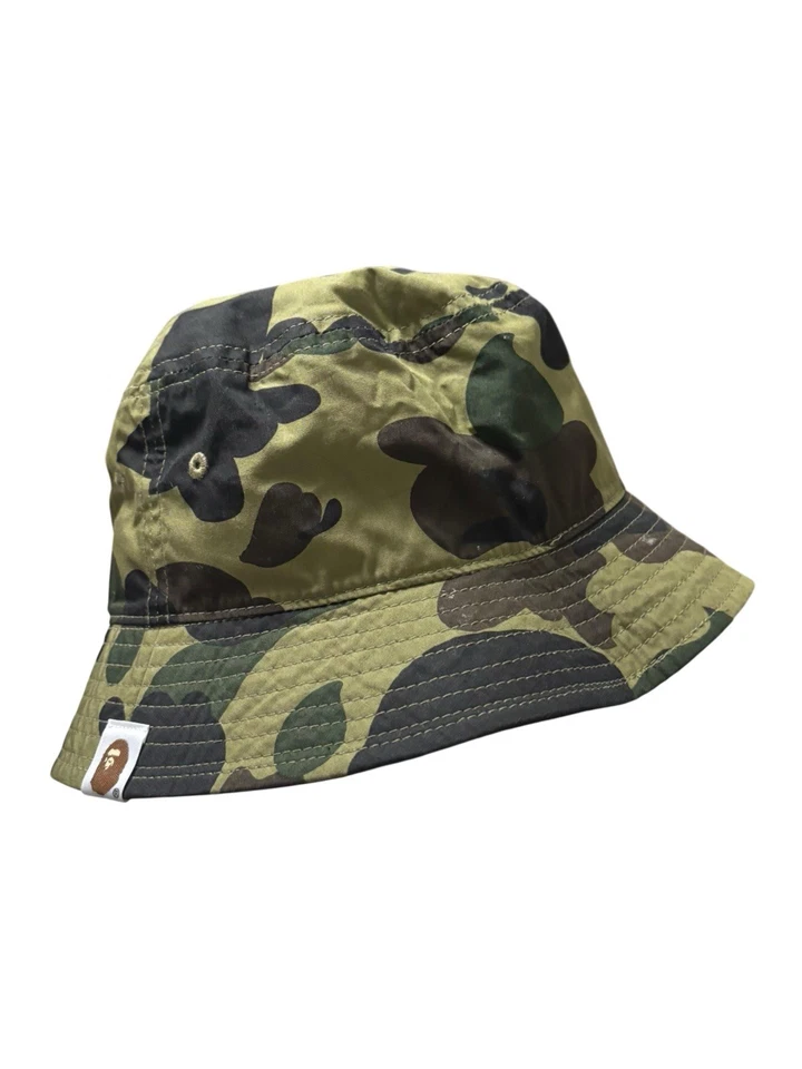 Sombrero cubo BAPE A Bathing Ape 1st Camo cabeza de mono un punto nuevo sin etiquetas Foto 3 de 4