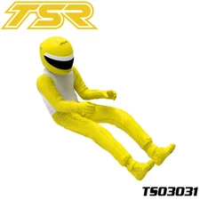 Team Saxo TS03031-RY Driver Figure Yellow GK-200 RC Go Kart Car Parts