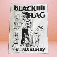 Black Flag Show Flyer (October 3, 1980 at the Mabuhay Gardens in San Francisco)