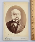 1881 Autographed C.M. Bell Cabinet Card Photo Civil War Gen. Ambrose Burnside