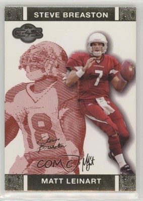2007 Topps Co-Signers Red Changing Faces Gold /399 Matt Leinart #7 Rookie RC 0l2