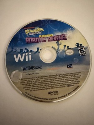 Sponge Bob: Planktons Robotic Revenge  Nintendo Wii, 2013)  Disc Only